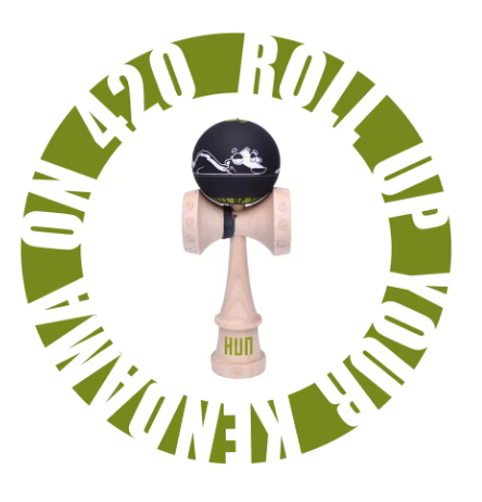 Kendama HUN Panda Edition – Puterea și Eleganța în Negru & Verde