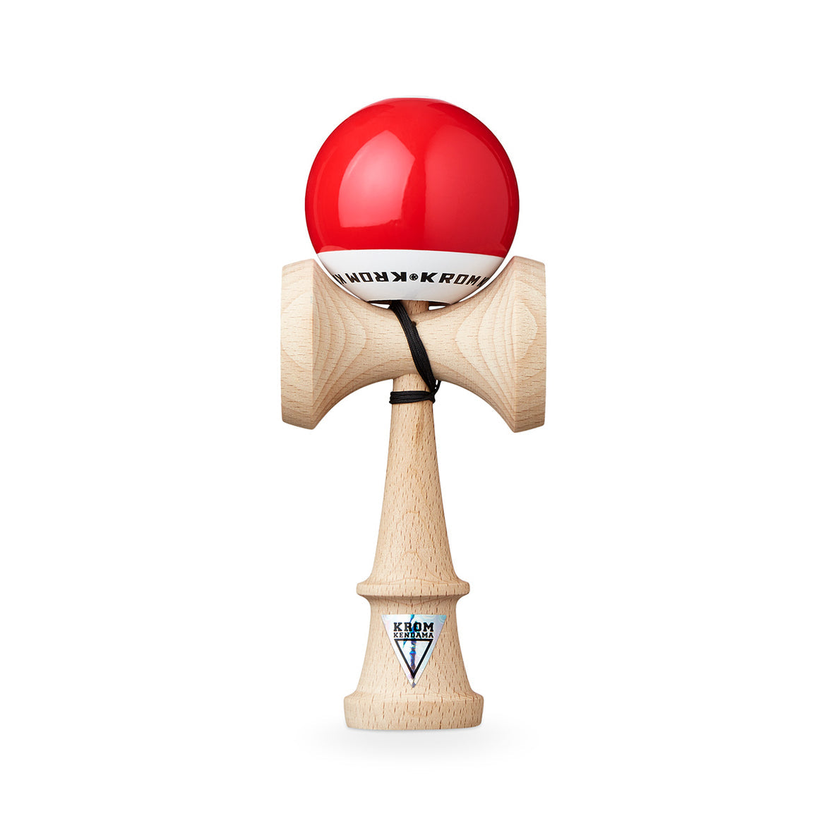 Kendama KROM POP Roșie – Originală, din lemn de calitate