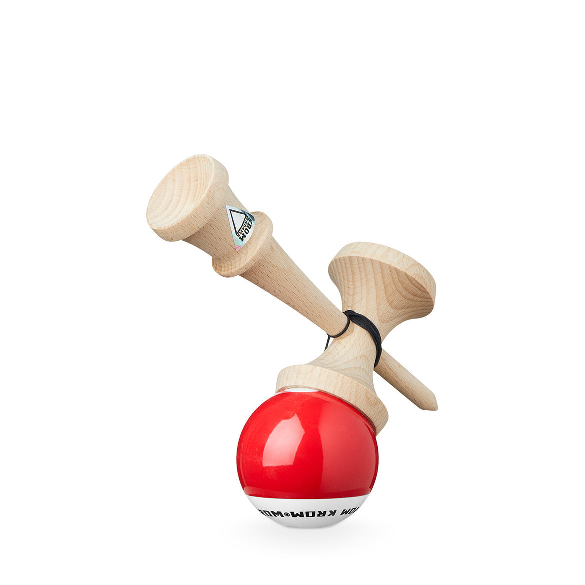 Kendama KROM POP Roșie – Originală, din lemn de calitate