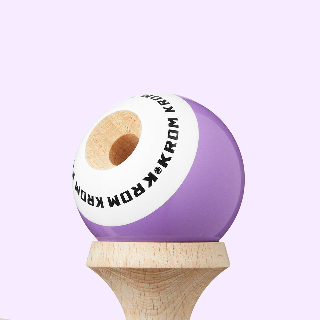 Kendama KROM POP LOL LAVENDER – Originală, din lemn de calitate