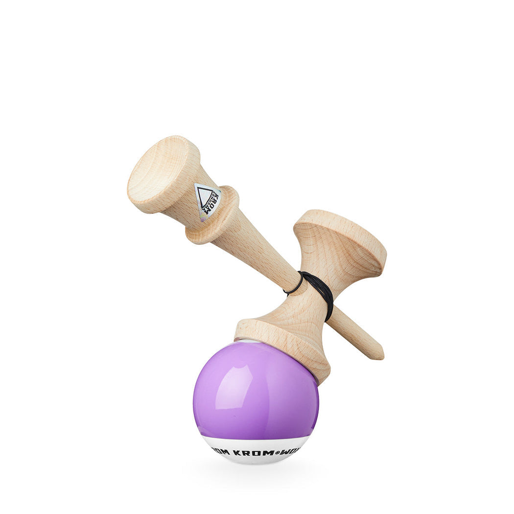 Kendama KROM POP LOL LAVENDER – Originală, din lemn de calitate
