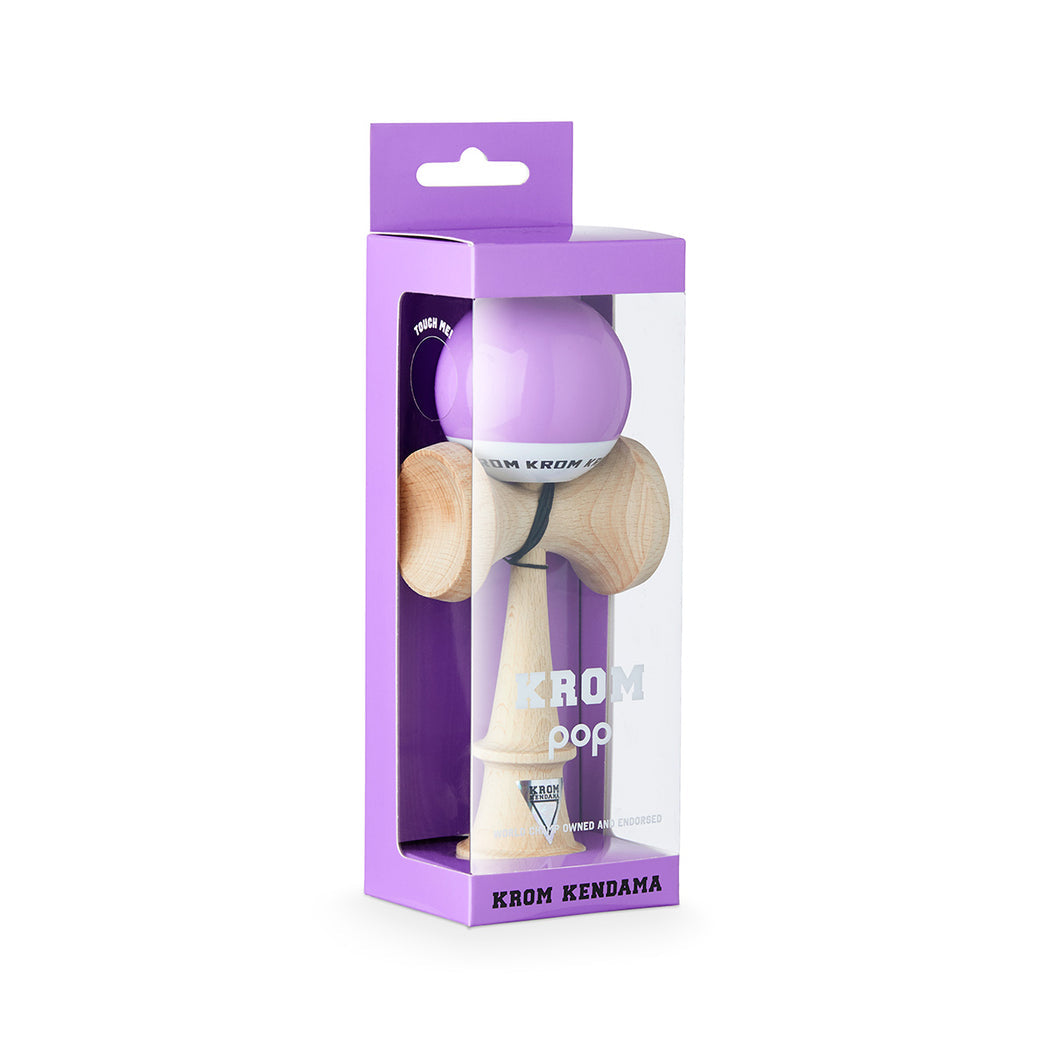 Kendama KROM POP LOL LAVENDER – Originală, din lemn de calitate