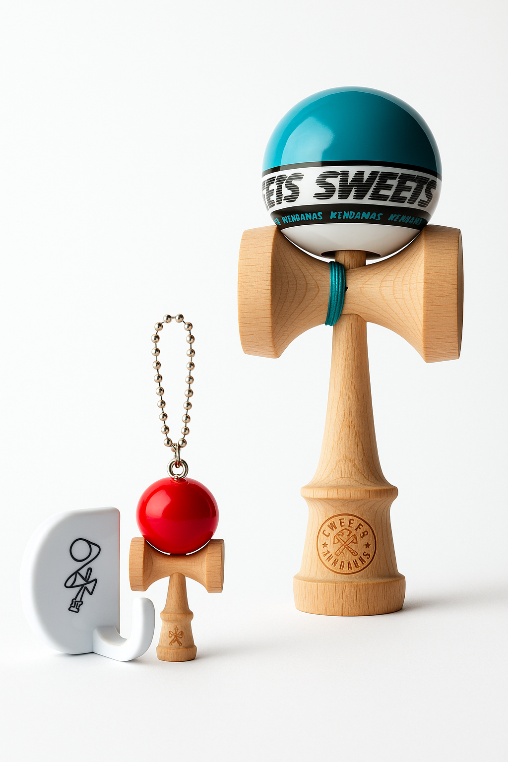 🎯 Sweets Starter Pack – Kendama + Breloc + Suport